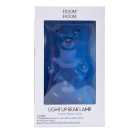 Generic Room 2 Room Blue Light-Up Gummy Bear Lamp Light 4in X 7in, BlueBear24