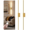 GOEBLESON 39.4" Wireless Battery Operated Wall Sconces Set of 2,