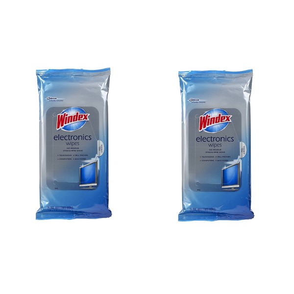 Windex Electronics Wipes, 25-Count (2 Pack)