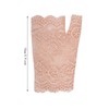obmwang 2 Pairs Women's Lace Gloves Fingerless Floral Gloves for