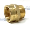 G Thread (Metric BSPP) Male to NPT Thread Female Pipe