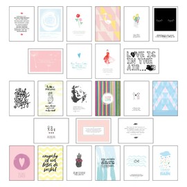 Postkarten Set - Postkarten Sprüche mit 25 hochwertigen versch. liebevollen Motiven und wunderschönen Sprüchen und Zitaten: 25 Postkarten mit ... und ... und wunderschönen Sprüchen und Zitaten