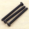 1/4-20 x 3-1/2" Black Hex Socket Head Cap Screws, 304