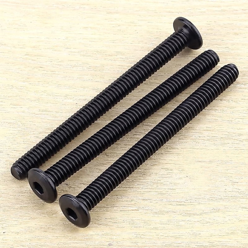 1/4-20 x 3-1/2" Black Hex Socket Head Cap Screws, 304