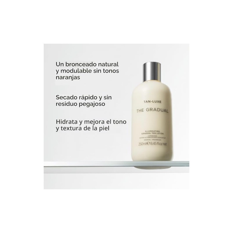 Tan-Luxe Loción bronceadora con iluminación gradual, 250 ml