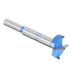 Kozelo Forstner Drill Bit - [26mm] Tungsten Carbide Auger Opener for Wood Furniture Hinge Woodworking Use, Round Shank, Dark Blue