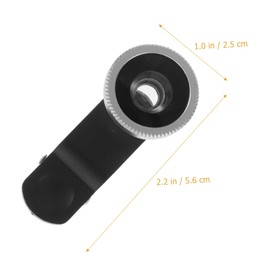 NOLITOY Cell Phone Camera Lens Kit Silver Clip Wide Angle Macro Fisheye Lens Easy to Install High Definition Design