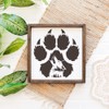 FINGERINSPIRE Paw Claw Stencil with 1Pc Plastic Paint Brush 11.8x11.8inch