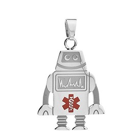 StickyJ USA Robot Medical Pendant for Boys