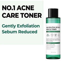Some AHA BHA PHA 30 Days Miracle, 150ml pH 5.5 Exfoliating Toner with Salicylic Acid for Blackhead Removal Pore Tea Tree Acne Toner for Face Korean Skincare for Acne Prone