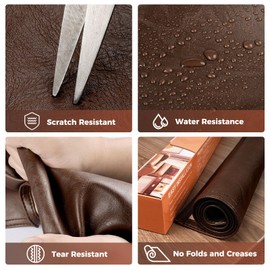 NZDWZDN Recliner Headrest Protector Faux Leather Headrest Cover for Recliner Chair Couch Headrest Cover for Furniture Sofa Protector Chair Arm Covers for Home Office 17 x 27In(Chocolate Brown)