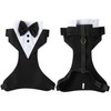 Dog Tuxedo Harness with Leash Set,Pet Wedding Harness Formal Vest
