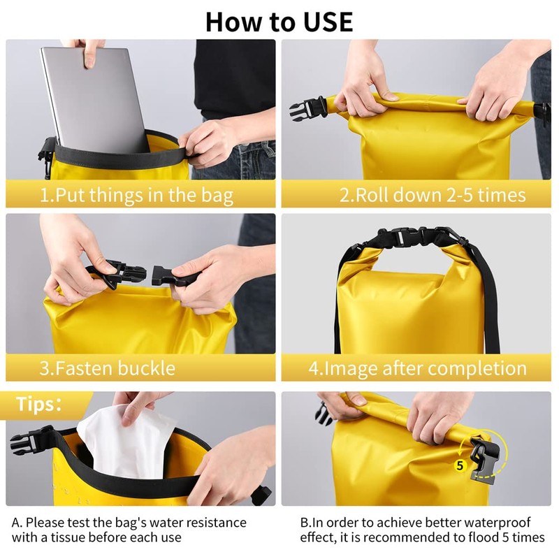 KYG Dry Bag, yellow, Sporty and casual style, suitable for