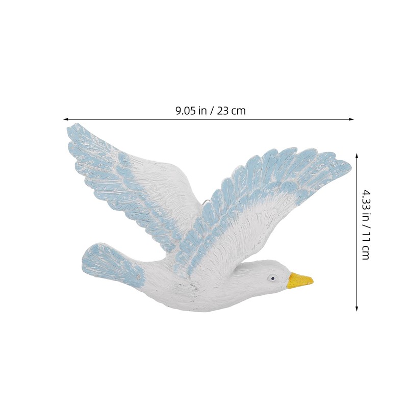 3Pcs Seagull Figurine Garden Bird Statue Small Seagull Birds Ornaments