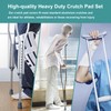 Replacement Crutch Pads 6 Pieces Crutch Accessory Replacement Kit with