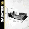 Sabatier Expandable Stainless Steel Dish Rack with Rust-Resistant Soft Coated