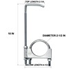 scottchen PRO Exhaust Clamp With Hanger fit 2.5" Exhaust Pipe,