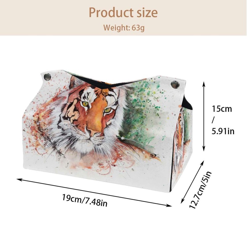 2 Pack Tissue Box Cover Holder, Ancient Egyptian Deities Rectangle