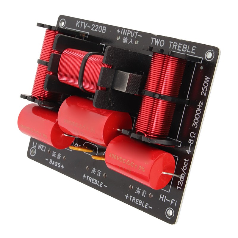 3 Way Crossover Filter Professional PCB Treble Bass Sound Frequency