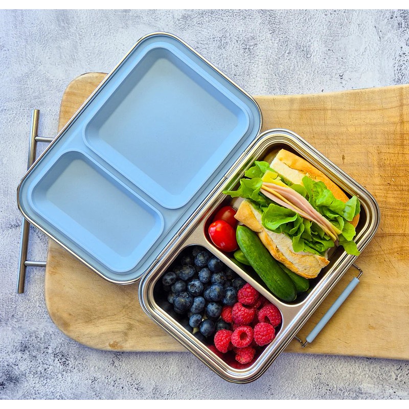 EcoCocoon Bento Lunch Boxes - 2 Compartment, Limoncello
