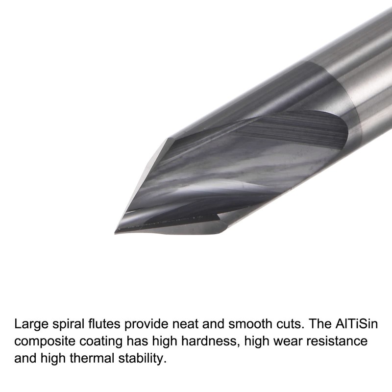 sourcing map AlTiSin Centre Drill Bit 6 mm 6 mm