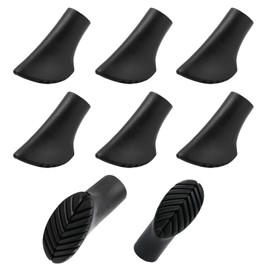 Pack of 8 Nordic Walking Poles, Rubber Buffer for Hiking Poles, Nordic Walking Pads, Pole Protection for All Standard Hiking Poles, Trekking Poles, Walking Poles, Rubber Buffers, Asphalt Pads (11 mm)