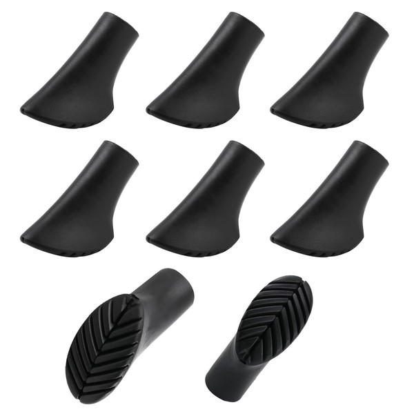 Pack of 8 Nordic Walking Poles, Rubber Buffer for Hiking