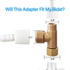 Bidet T Adapter Compatible with Toto Fit Washlets for Skirted
