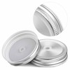 6Pack Canning Lids,Mason Jar Canning Lids with 70mm Silver Metal
