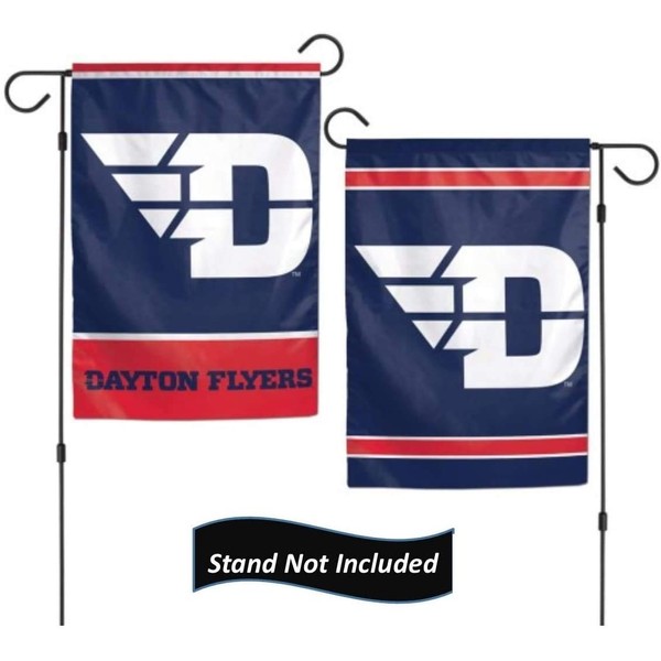 Dayton Flyers 12.5” x 18" Double Sided Yard and Garden College Banner Flag is Printed in The USA