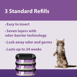 Litter Genie Standard Cat Litter Disposal System Refills (02068)