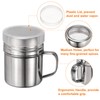 sourcing map 2pcs Salt Dredge Shakers 6 Ounce Stainless Steel