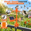 Solar Wind Powered Bird Repeller for Outdoor Use – 360°