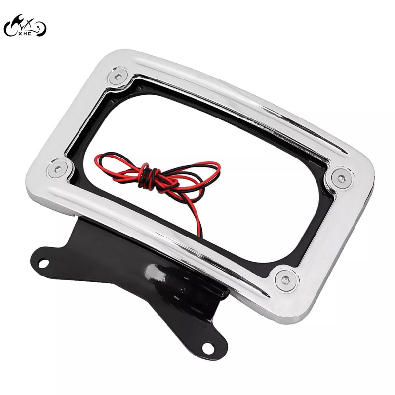 Unbranded Curved Laydown License Plate Mount Frame LED Light For