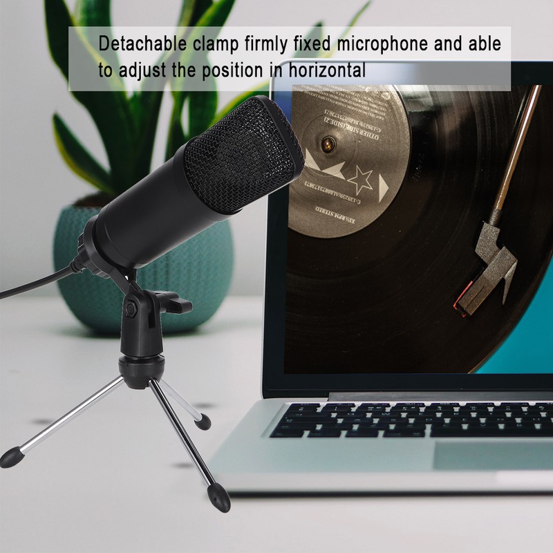 Portable Condenser USB Microphone for PC Laptop with Tripod Stand