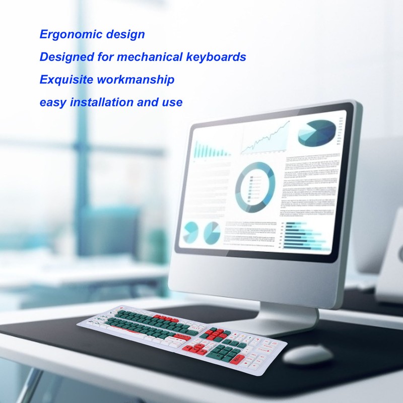 Keyboard Keycaps 123 Keys OEM Height Sublimation Process Ergonomic Design