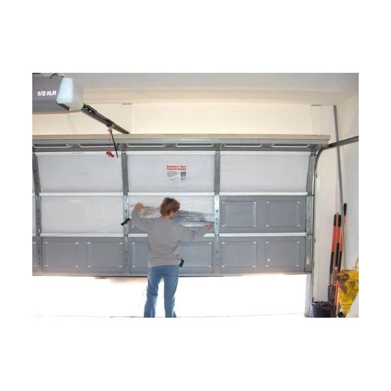 Garage Door Insulation Kit 10 PRE-Cut PCS: Reflective Foam Panels