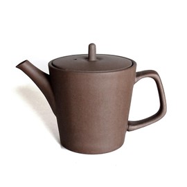 Nankai Tsusho Roxan Tokoname Vertical Teapot, Baked Tightening, Size: Approx. 3.5 inches (9 cm), D6.5 inches (16.5 cm), H4.5 inches (11.5 cm), 0747-003