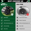 CheeMuii 8 Inch Lawn Mower Wheels 2 Pack 8" Push
