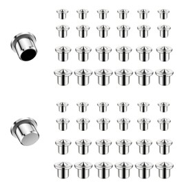 ELANE 48 Pcs Dowel Centering Pins,Metal Dowel Pins Dowels for Woodworking ( 1/4,5/16,3/8,1/2 ) (48)