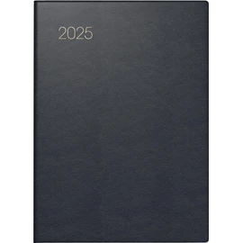 BRUNNEN Pocket Diary Model 731 (2025), 2 Pages = 1 Week, A6, 176 Pages, Leather Cover, Black