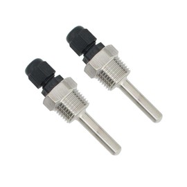 2 x 50 mm immersion sleeve G1/2 inch thread for temperature sensor, immersion sleeves temperature sensor, stainless steel immersion sleeves, immersion protection tubes for thermocouples, protective