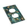BHGAHD Decorative Outlet Covers with Floral Cluster with Golden Leaves
