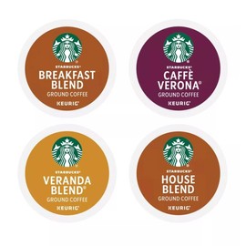 Starbucks Coffee Variety Pack K-Cup Pod House Breakfast Blonde Dark Roast 40 ct
