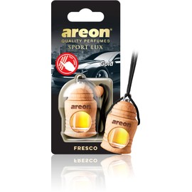 AREON Fresco - Bottle Hanging Car and Home Air Freshener - Gold Scent