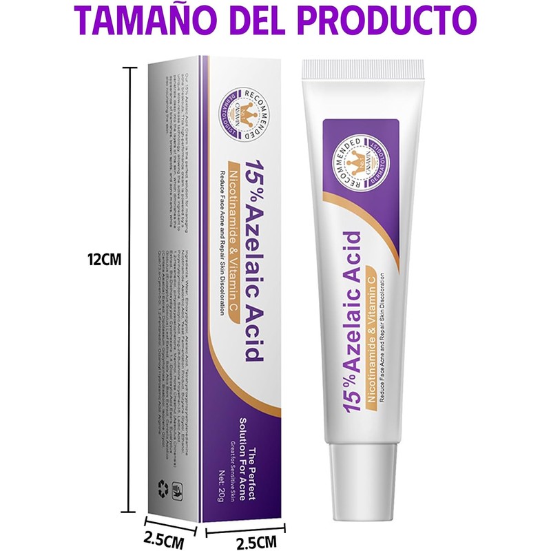 Ácido Azelaico 15% Suero Facial Hidratante – 20g Tuzkevla