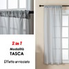 GIRASOLE HOME® Pair of Vertical Stripe Filter Curtains for Windows