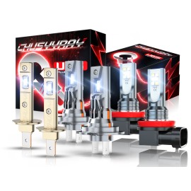 CHUSYYRAY For Nissan 350Z 2005-2003 Combo LED Headlight High/Low Beam Fog Light Bulbs Kit