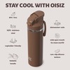 OISIZ Insulated Water Bottle 24 oz with 2-in-1 Straw and