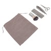4pcs Beard Trimming Comb Brush Kit Portable Hair Trimming Rust